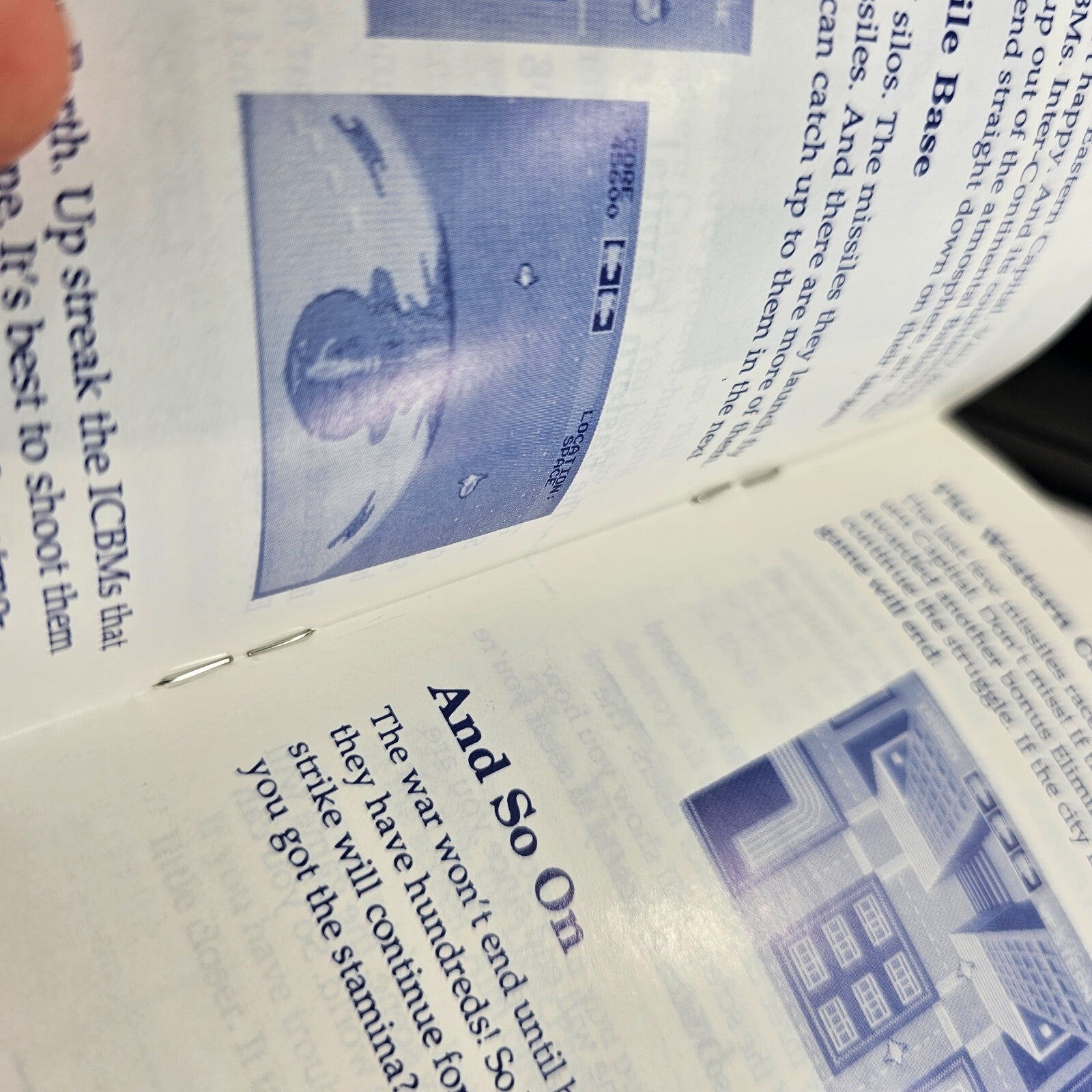 Missile Defense 3-D (Sega Master System, 1987) Game Case Manual - Tested