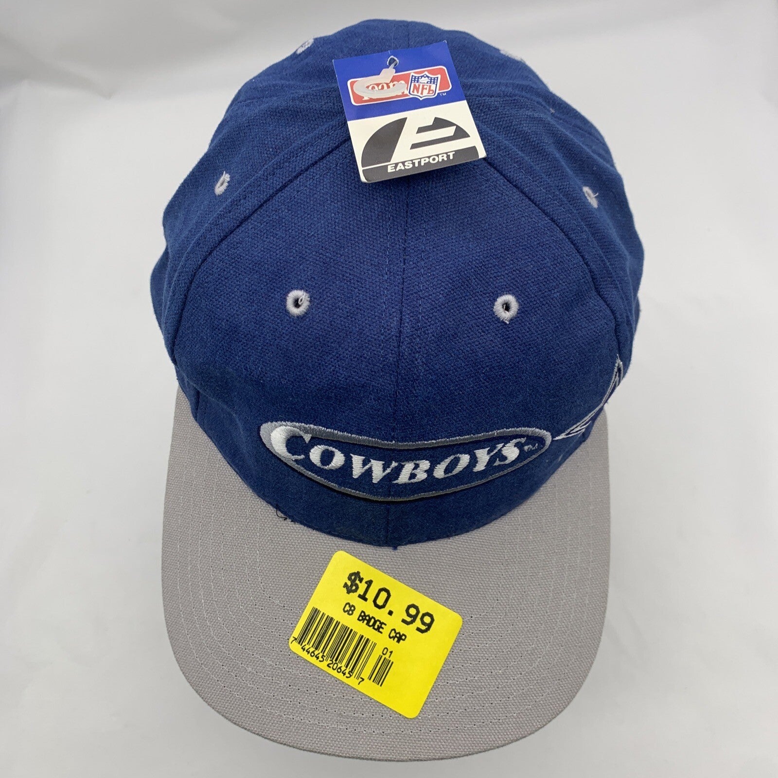 Vintage 1990s Dallas Cowboys NFL Team Rare Script Star EastPort Strapback Hat