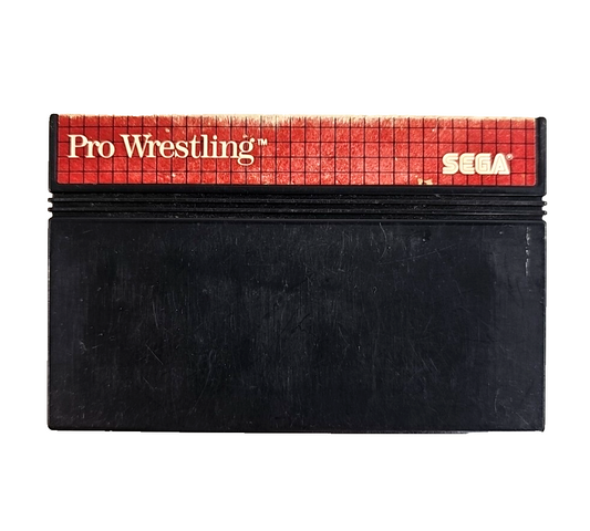 Pro Wrestling (Sega Master System, 1986) Game Cartridge - Tested and Working