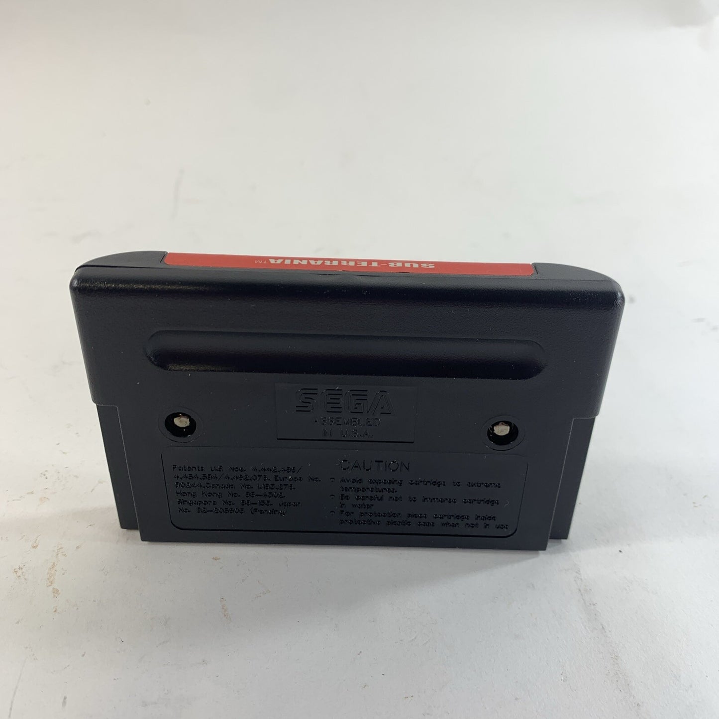 Sub Terrania (Sega Genesis, 1994) Game Case Manual Registration