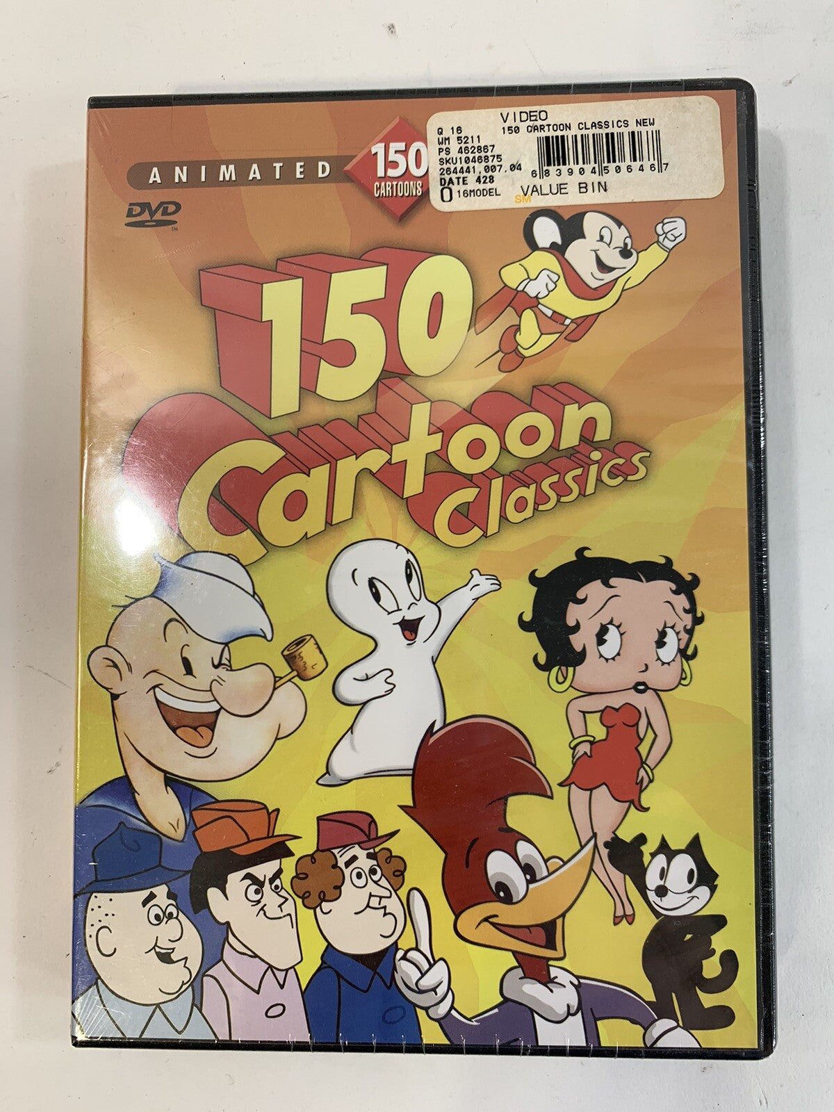 Ultimate 150 Cartoon Festival (DVD, 2008) New, Factory Sealed