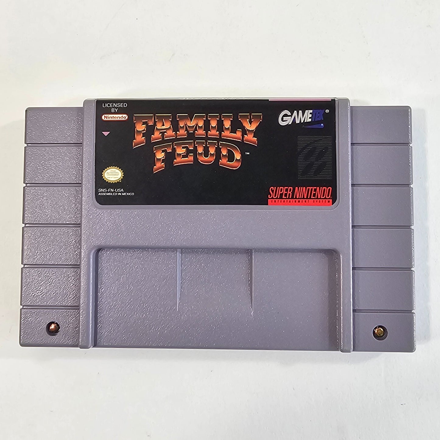 Family Feud (Super Nintendo Entertainment System, 1993) Game Box Manual - Tested