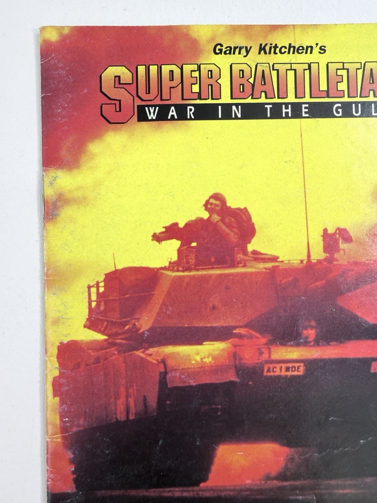 Garry Kitchen's Super Battletank War In The Gulf Instruction Manual SNS-SB-USA-1