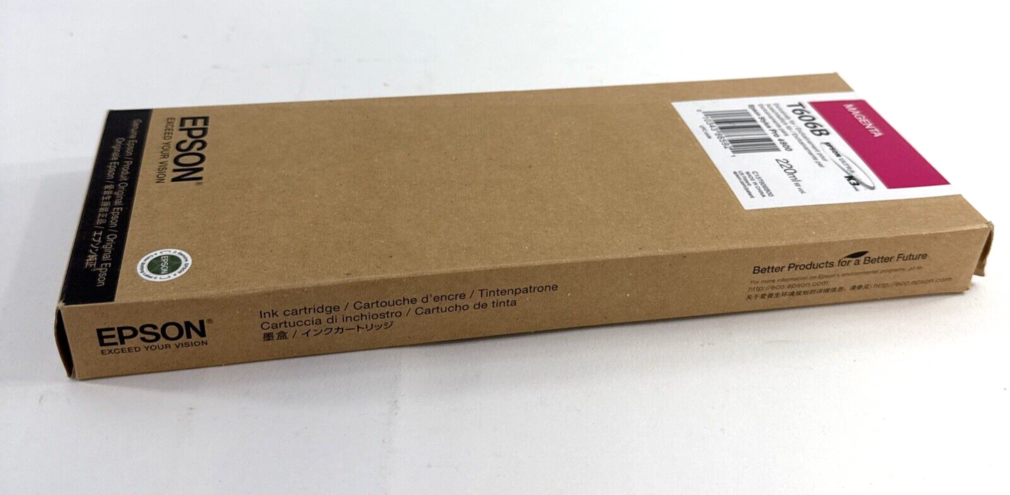 Epson K3 Ultrachrome Magenta Ink Cartridge T606B Exp Date: 2018 - New