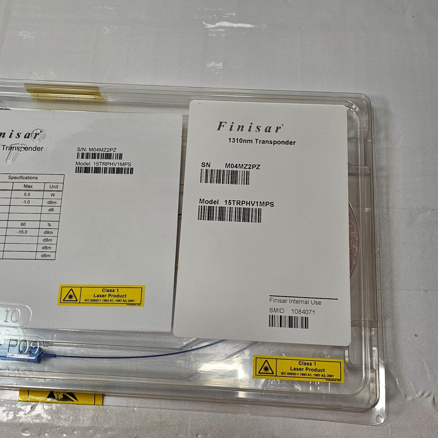 Finisar 1310nm Transponder 15TRPHV1MPS New Sealed