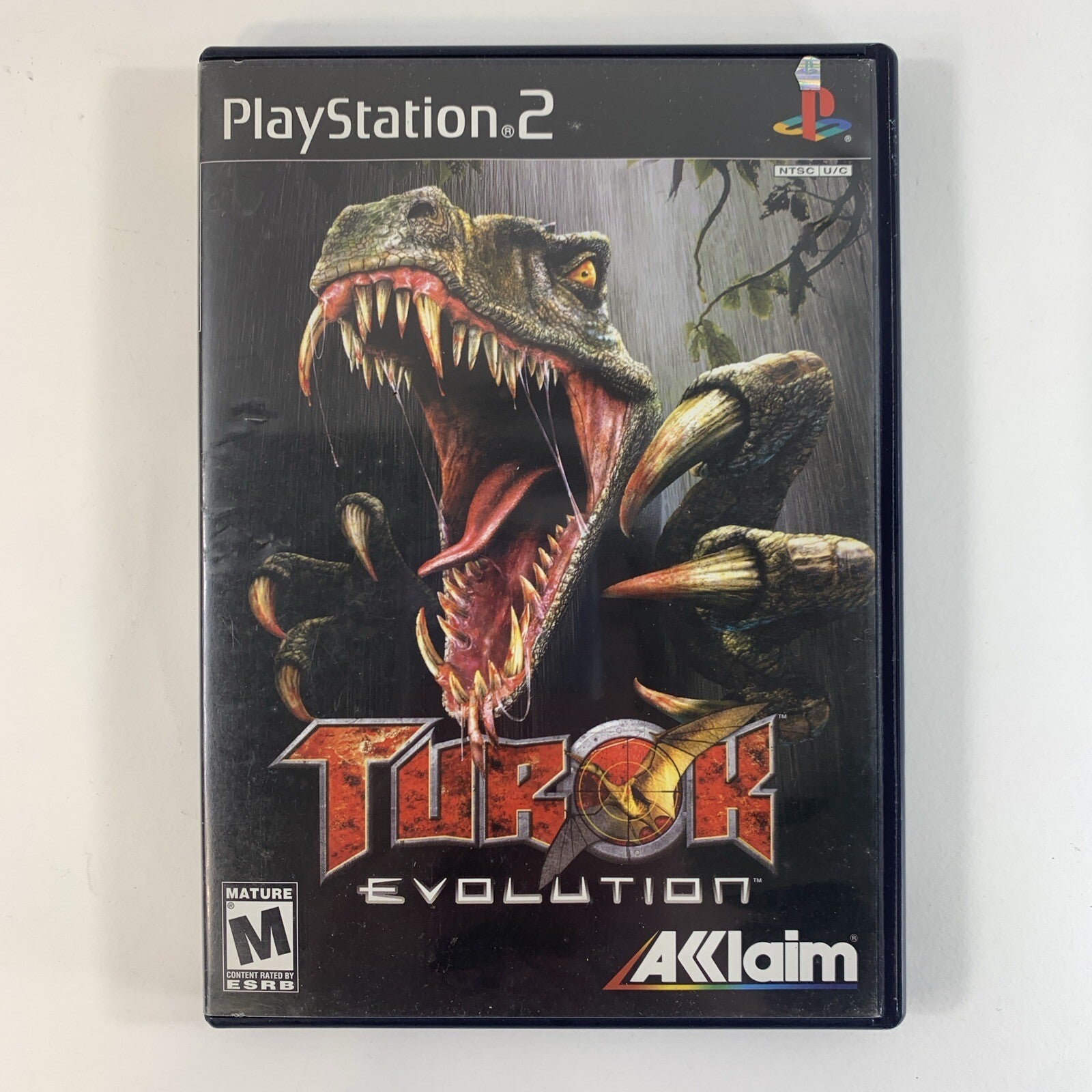 Turok: Evolution (Sony PlayStation 2, 2002) Game Case Manual Registration Card