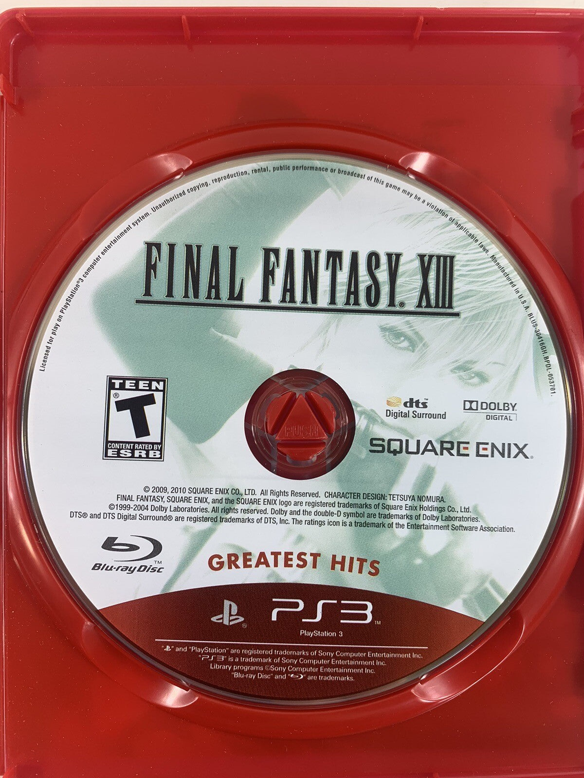 Final Fantasy XIII (Sony PlayStation 3, 2010) Game Case Manual - Tested