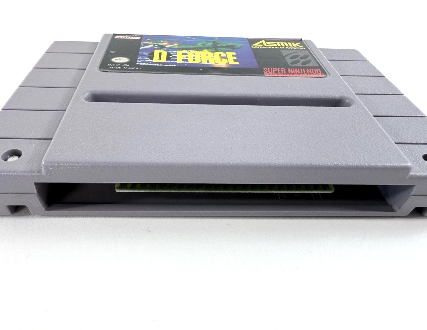 D-Force (Super Nintendo, 1991) Game Cartridge - Tested and Working