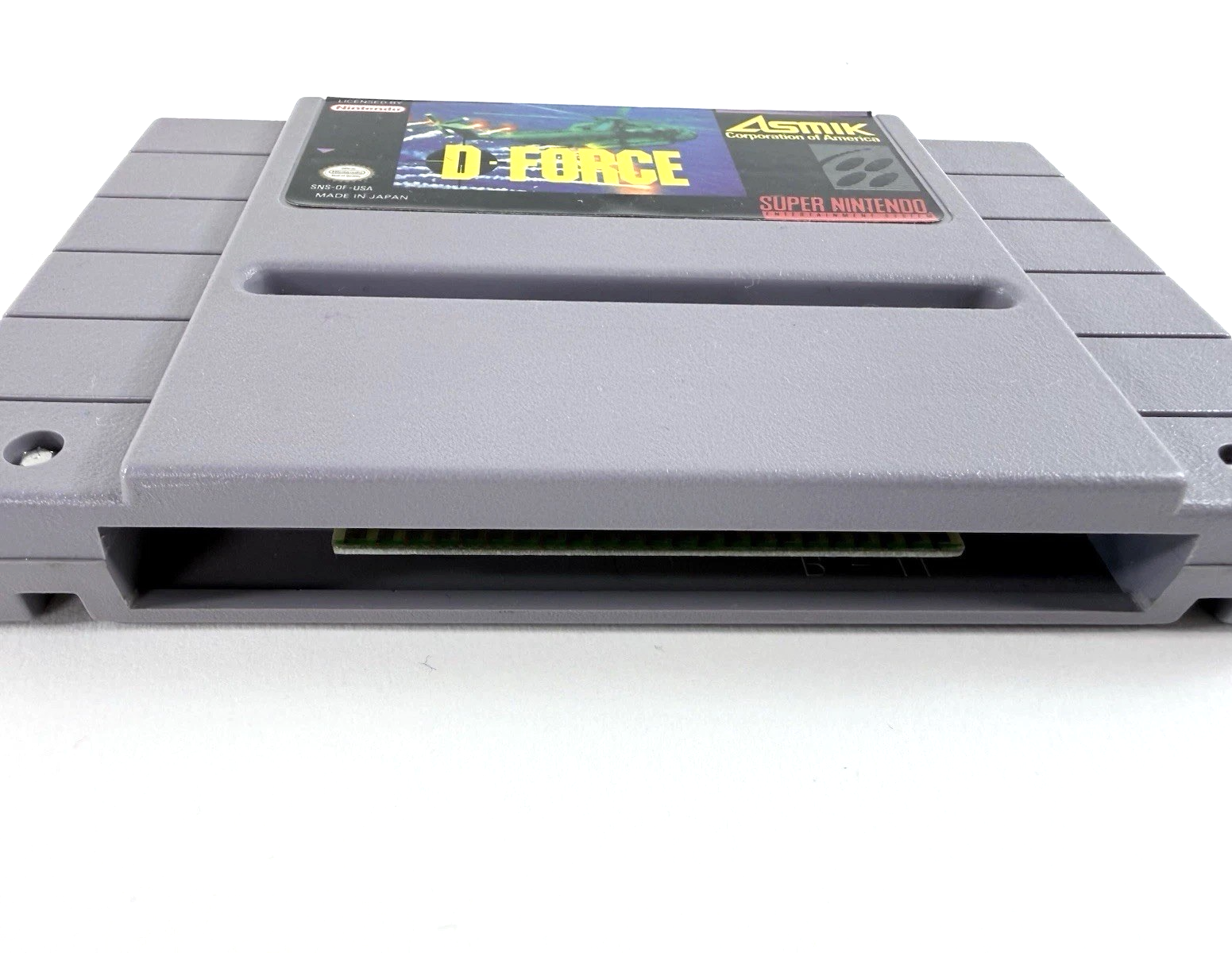 D-Force (Super Nintendo, 1991) Game Cartridge - Tested and Working
