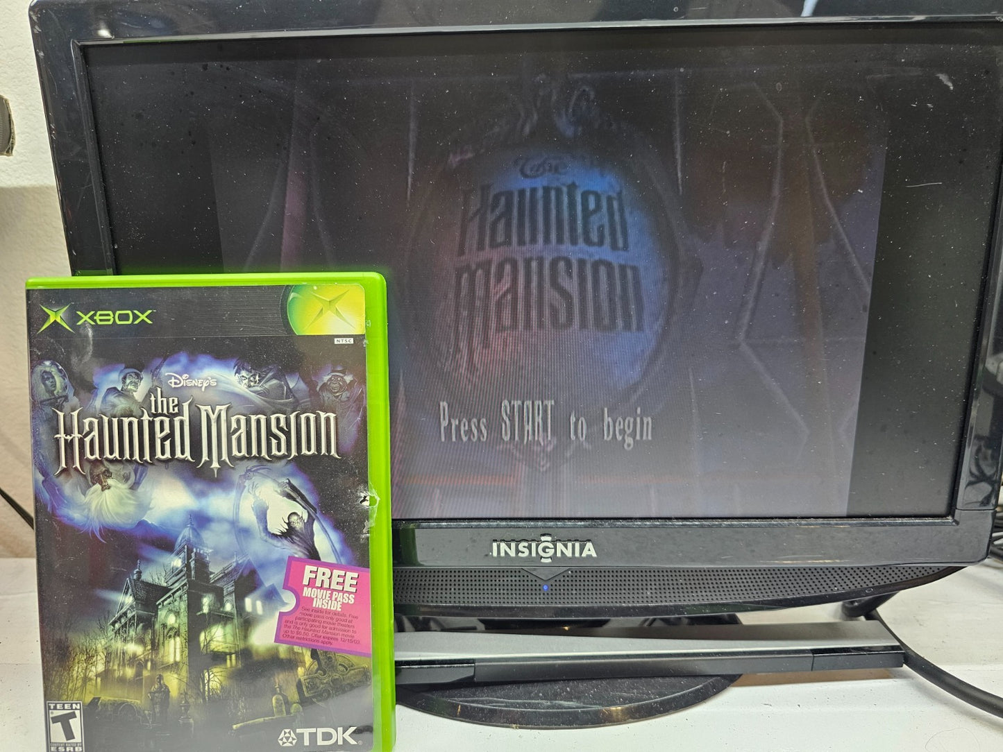 The Haunted Mansion (Xbox, 2003) Game, Case, Manual, Reg. Card, Ticket - Tested