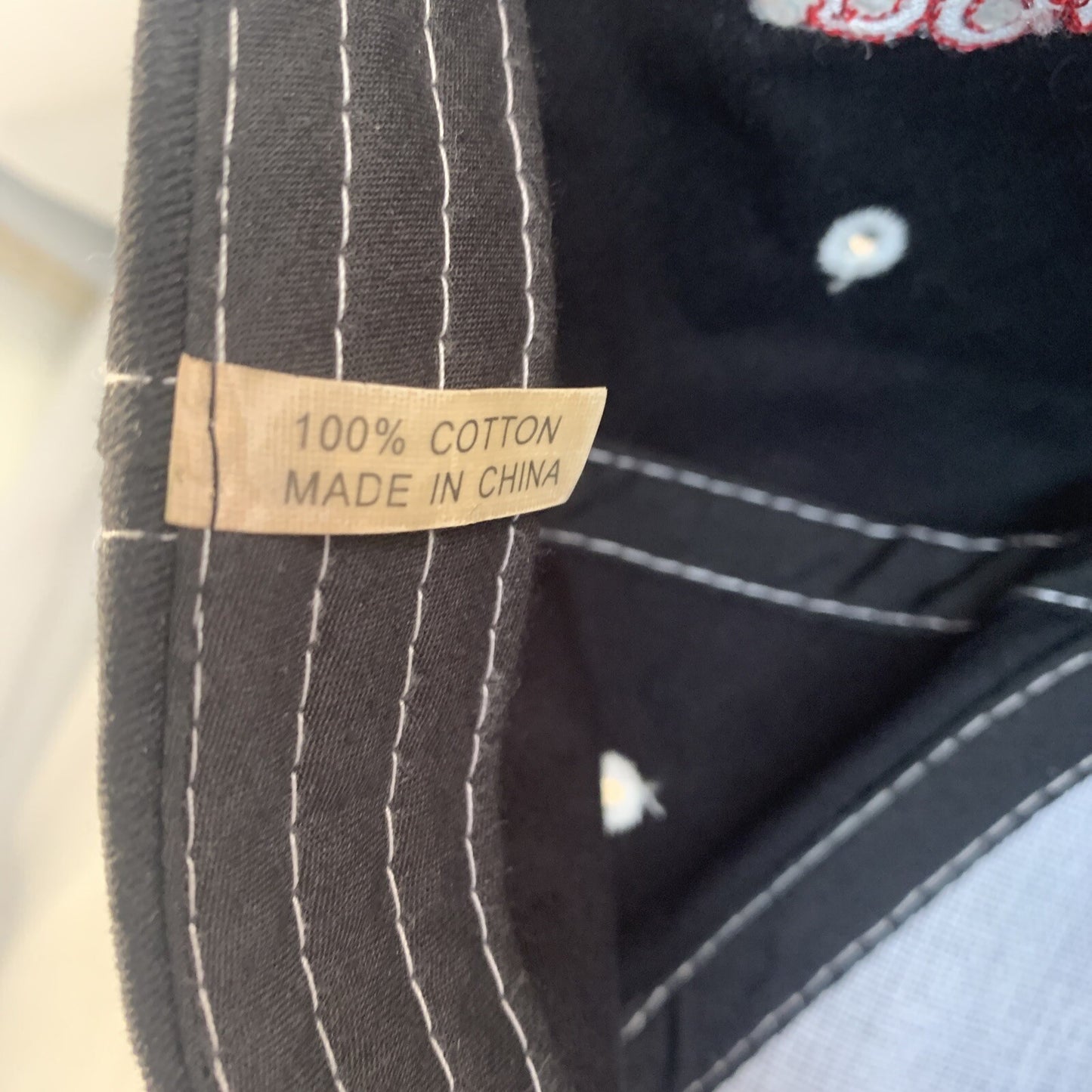 Perdomo Cigars Adjustable Baseball Cap Hat w/ Bottle Opener Black & Red