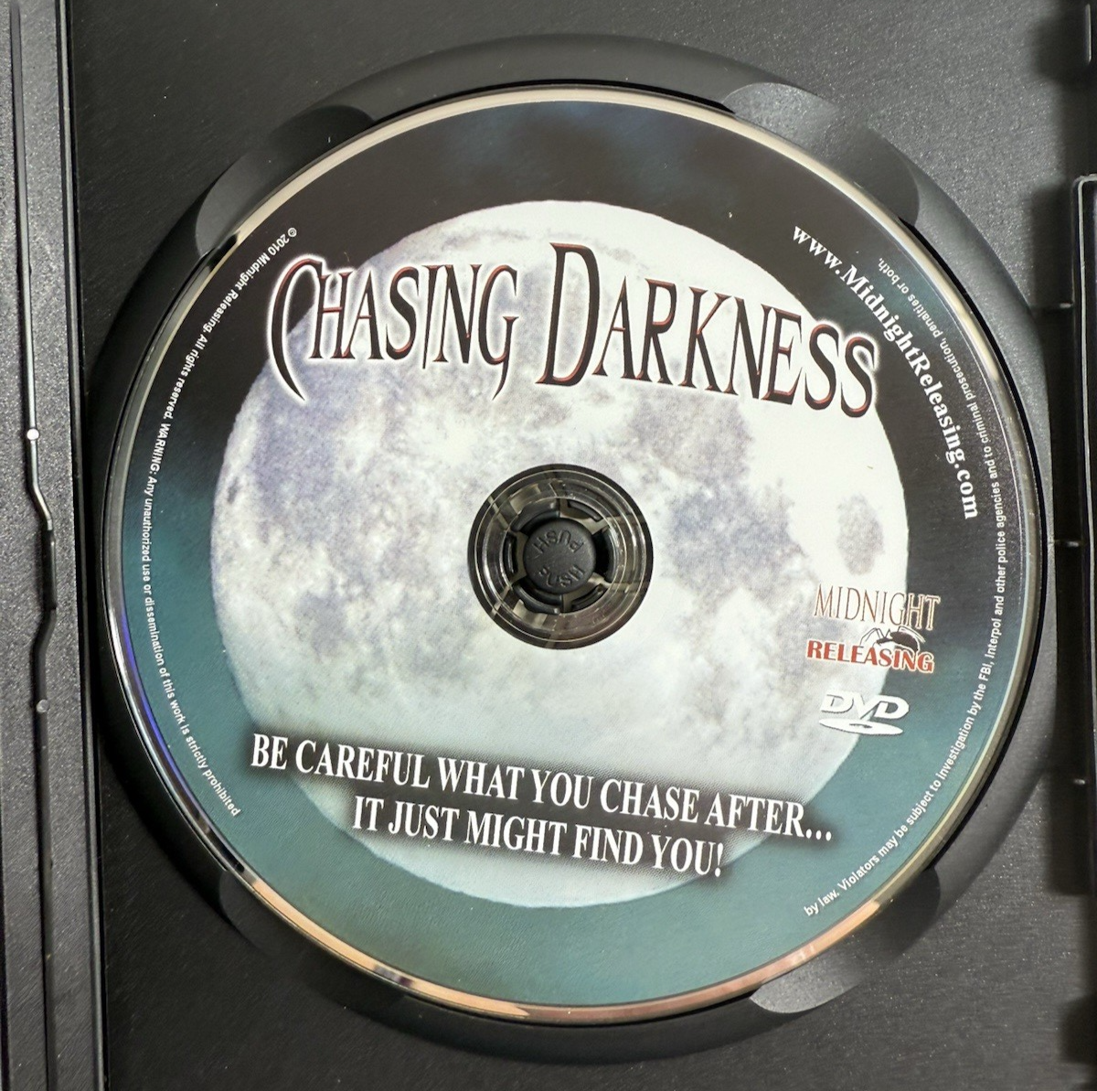 Chasing Darkness (DVD, 2010) Tested and Working