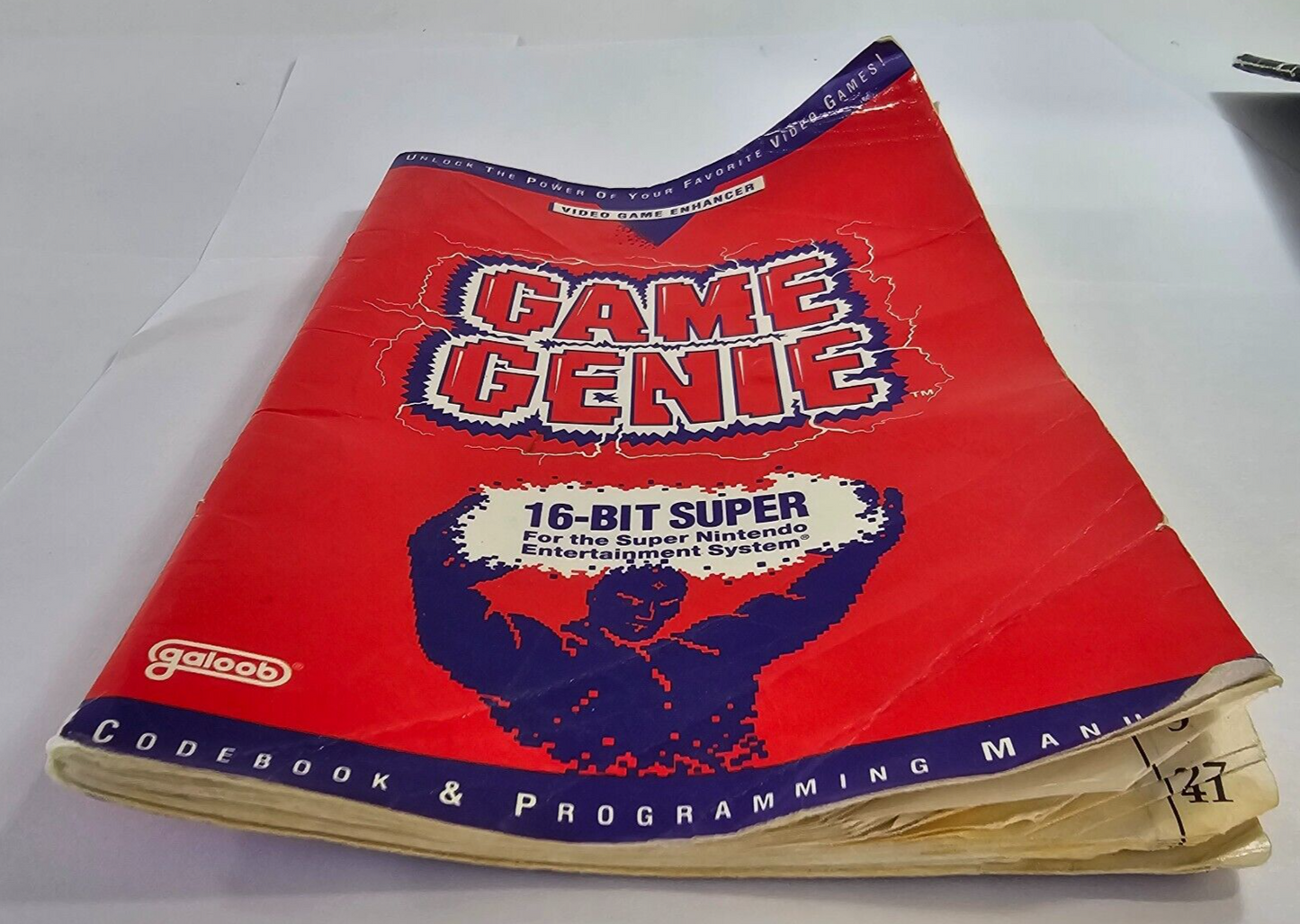 Galoob Game Genie Video Game Enhancer (Super Nintendo, 1992) with Code Books