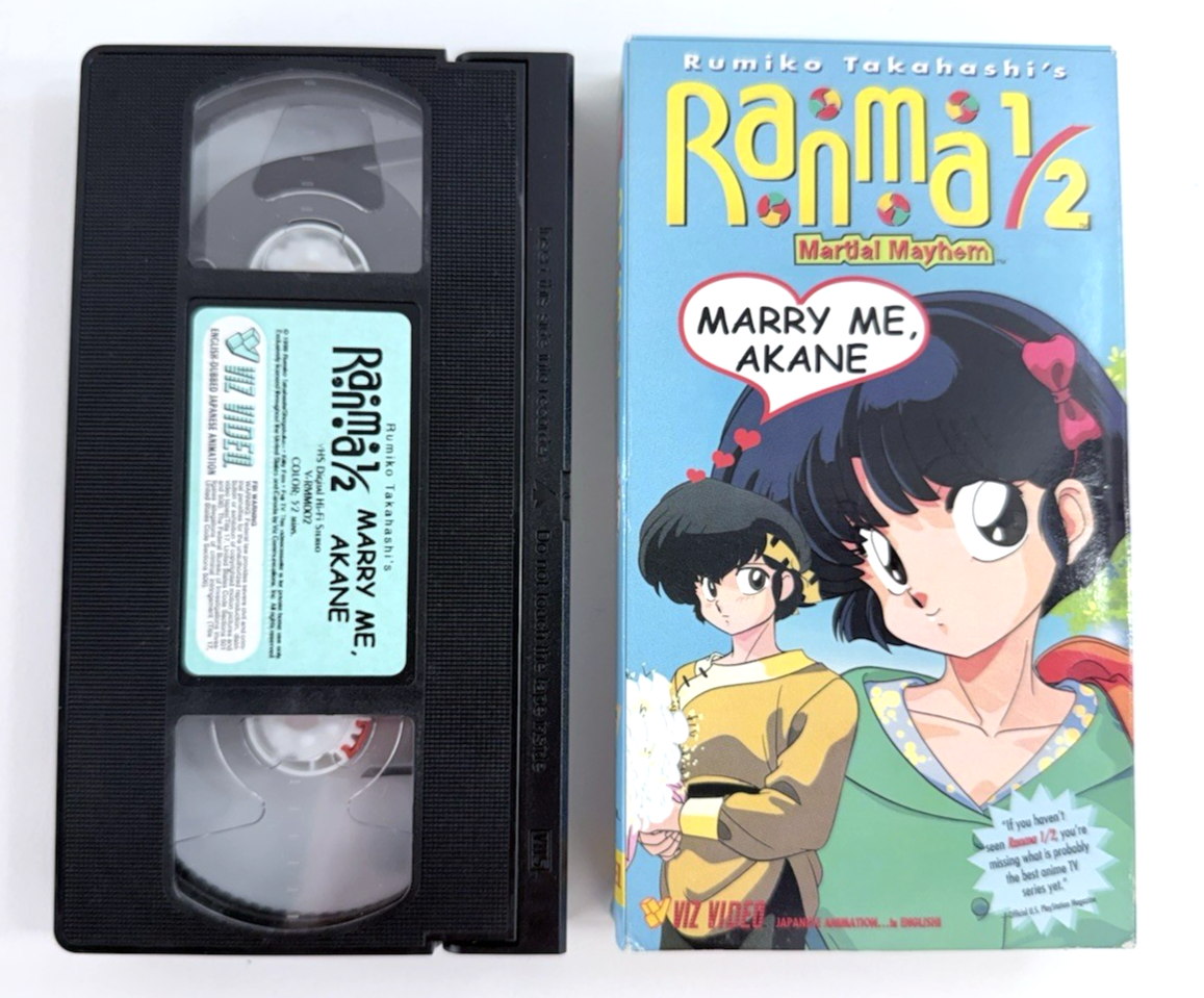 Ranma 1/2: Martial Mayhem Vol. 2 - Marry Me, Akane (VHS, 1999, Dubbed) Tested