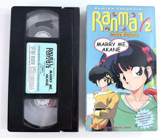Ranma 1/2: Martial Mayhem Vol. 2 - Marry Me, Akane (VHS, 1999, Dubbed) Tested
