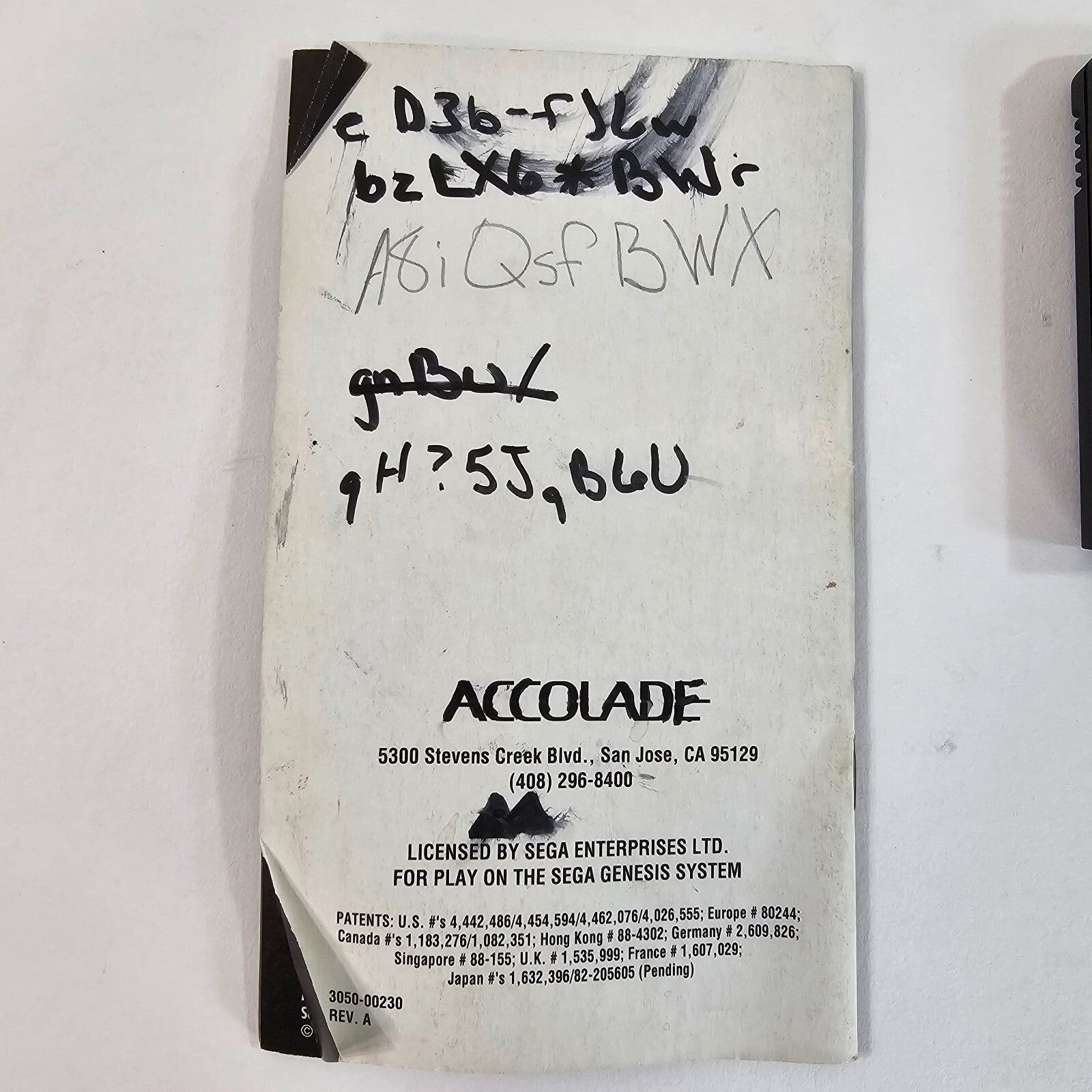 Zero Tolerance (Sega Genesis, 1994) Game and Manual