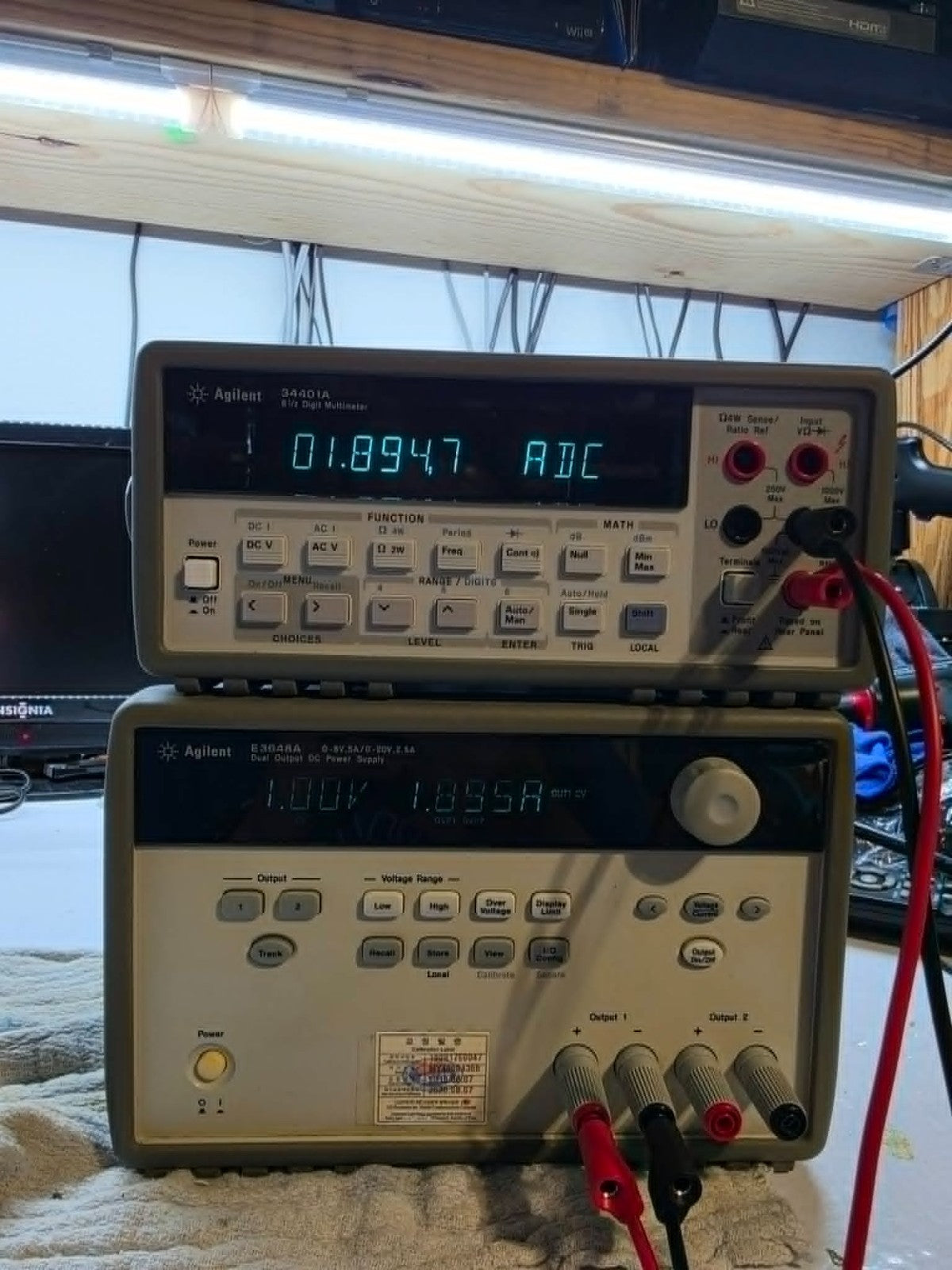 Agilent E3648A 100W Dual Output DC Power Supply - Tested and Working - 4355