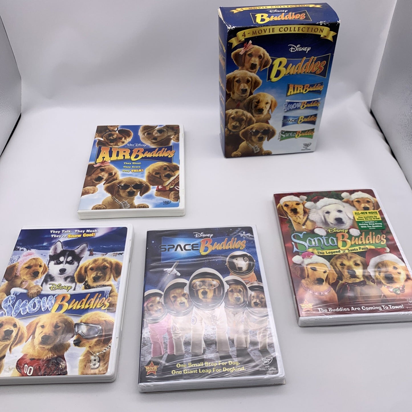 Disney Buddies 4 Movie Collection (DVD Bundle) & The Search For Santa Paws
