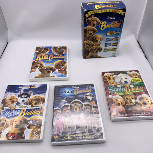 Disney Buddies 4 Movie Collection (DVD Bundle) & The Search For Santa Paws