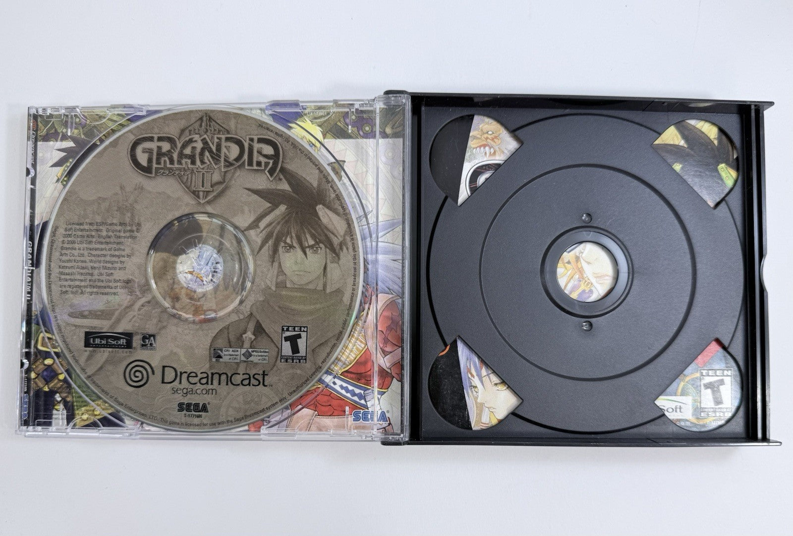 Grandia II (Sega Dreamcast, 2000) Game, Case, Manual, Soundtrack, Registration
