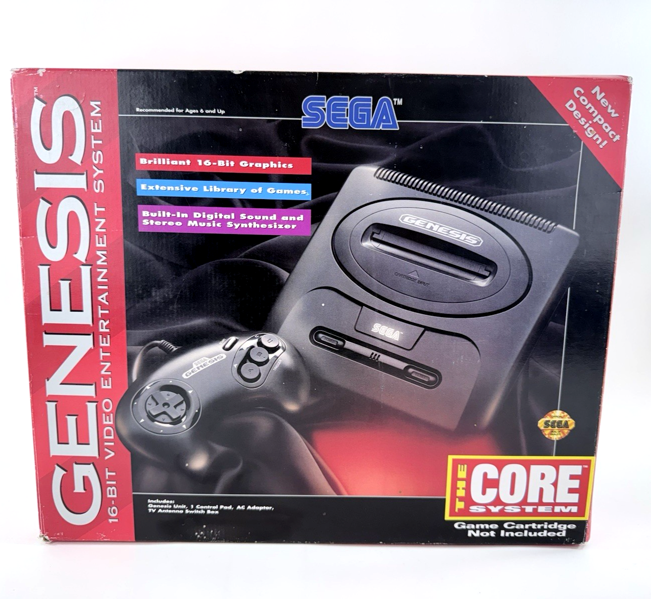 Sega Genesis Model 2 The Core System Console with Original Box and Accessories
