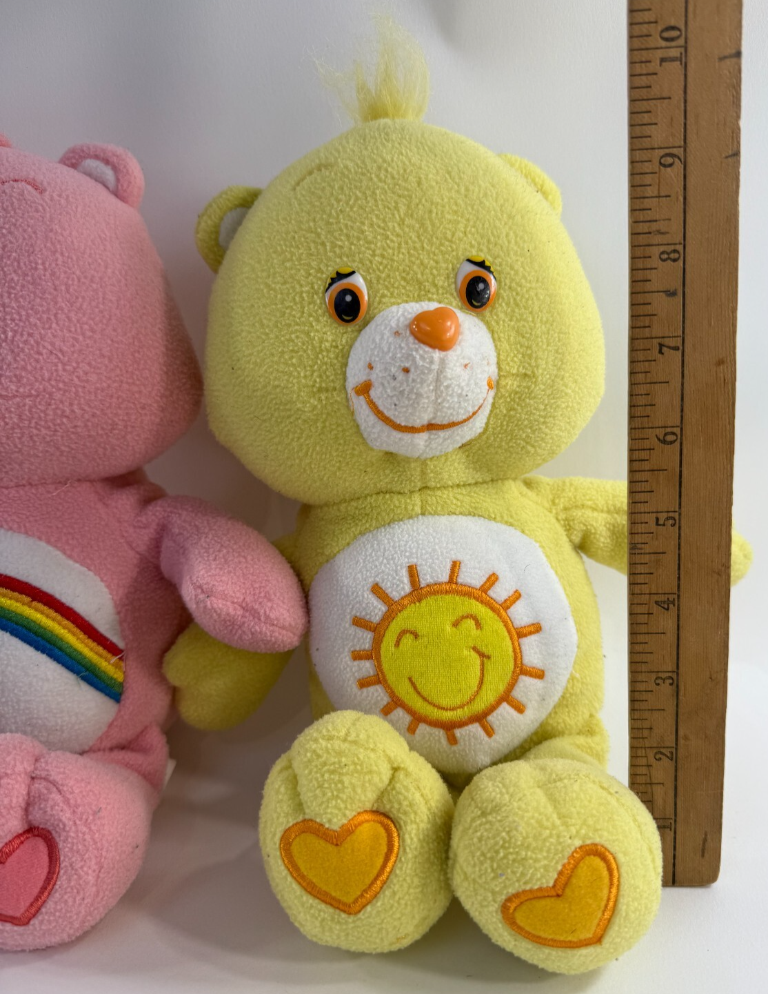 Care Bears 2005 13" Cheer Bear and Funshine Bear Plush Bundle