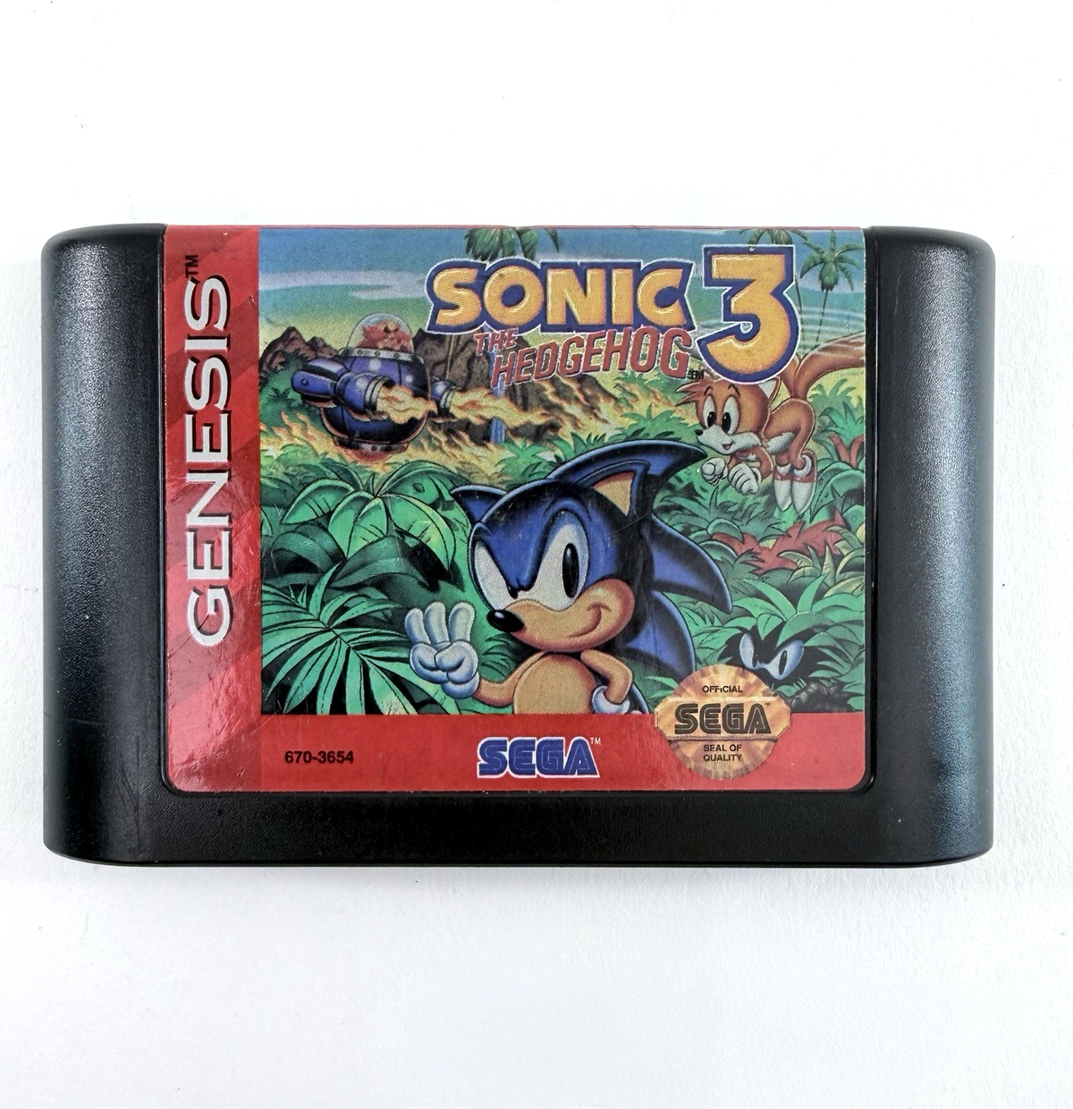 Sonic the Hedgehog 3 (Sega Genesis, 1994) Game and Case - Tested and Working