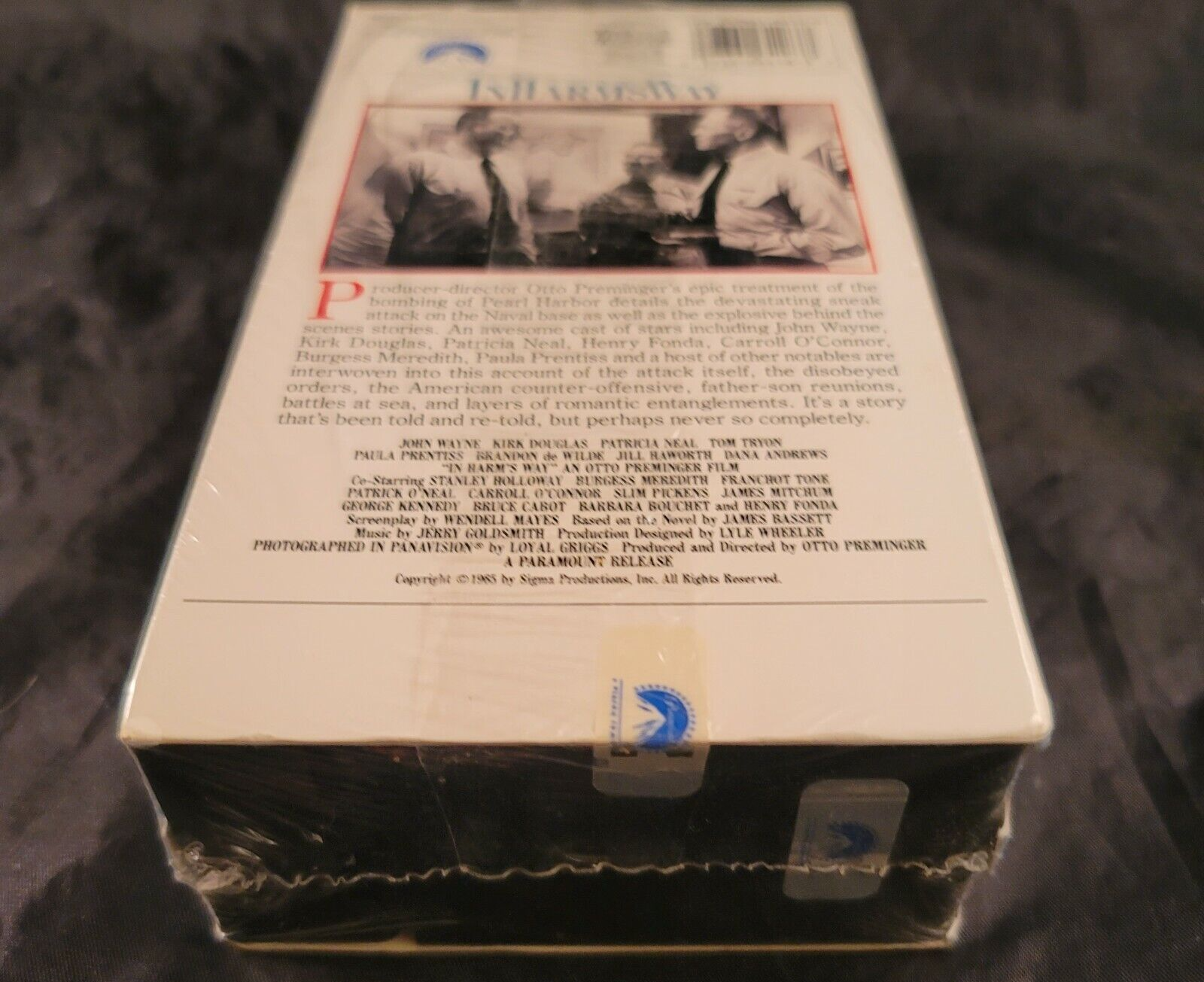 In Harms Way (VHS, 1990) 2 Tape Set - John Wayne - New, Factory Sealed