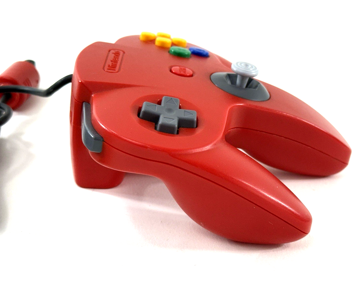 Nintendo 64 Solid Red Wired Controller NUS-005 - Tight Stick - Tested
