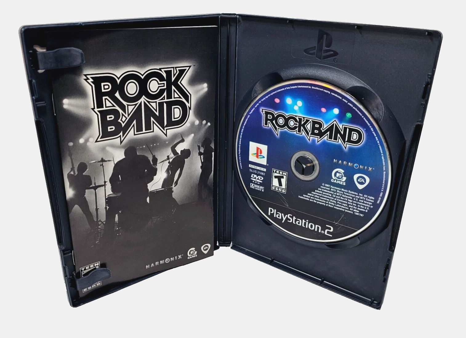 Rock Band (Sony PlayStation 2, 2007) Case Game Manual - Complete and Tested