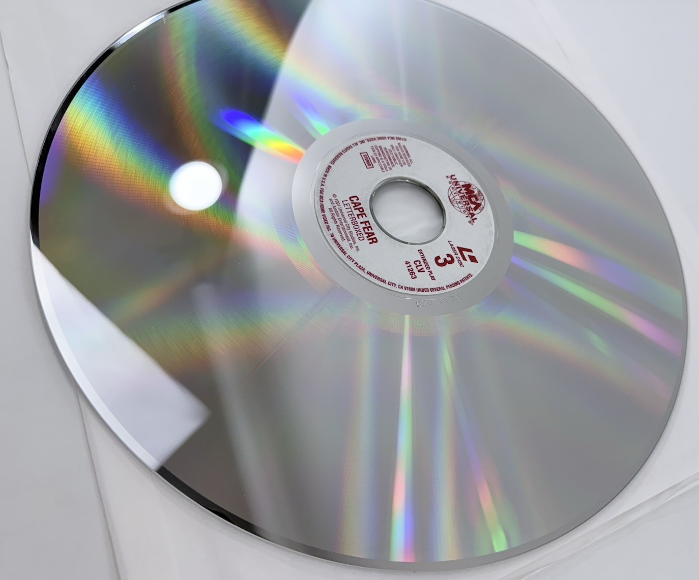 Cape Fear (Extended Letterboxed Edition Laserdisc, 1992)  - Tested And Working
