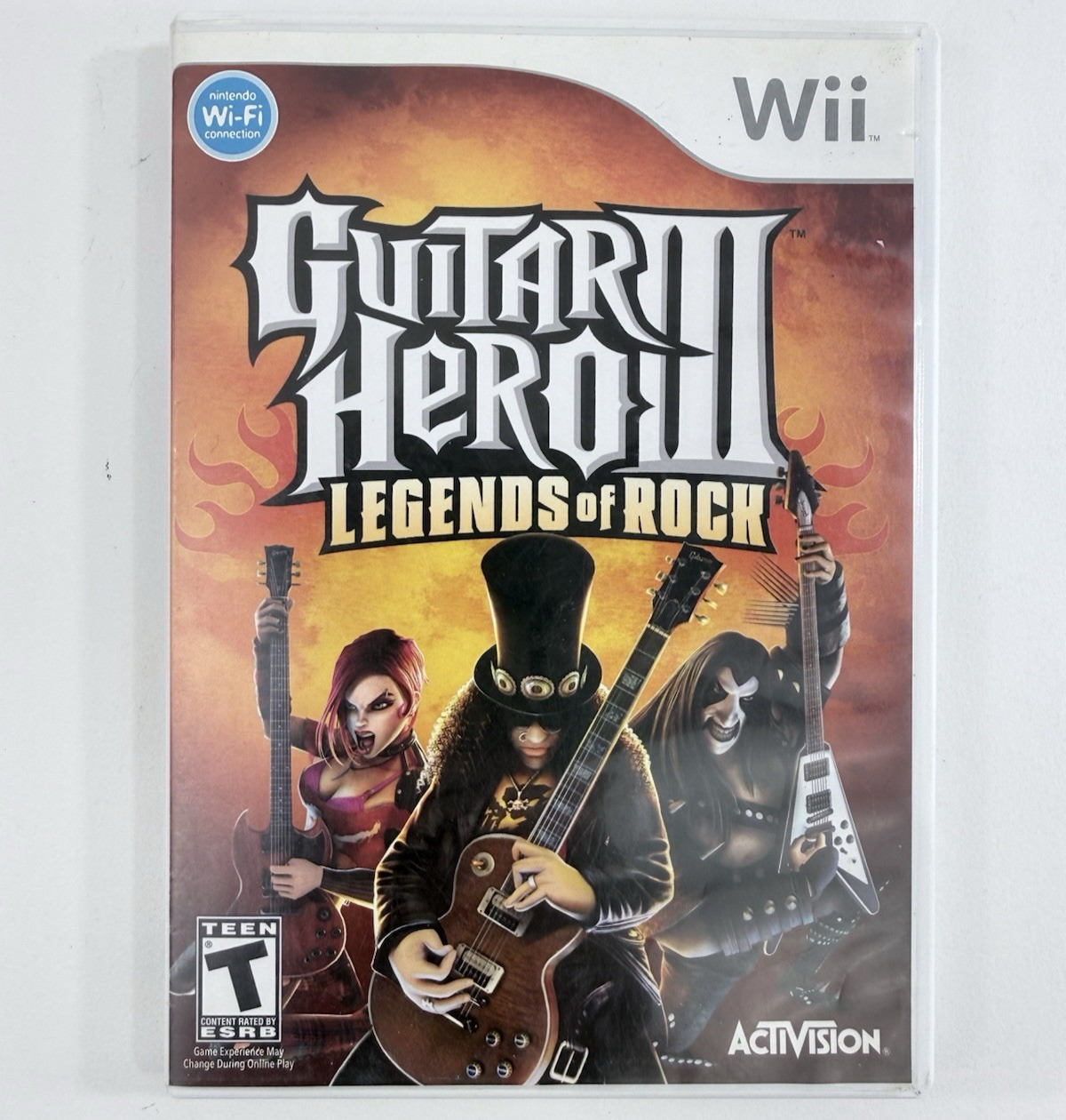 Guitar Hero 3 III Legends Of Rock (Wii, 2006) Game, Case, Manual - Tested