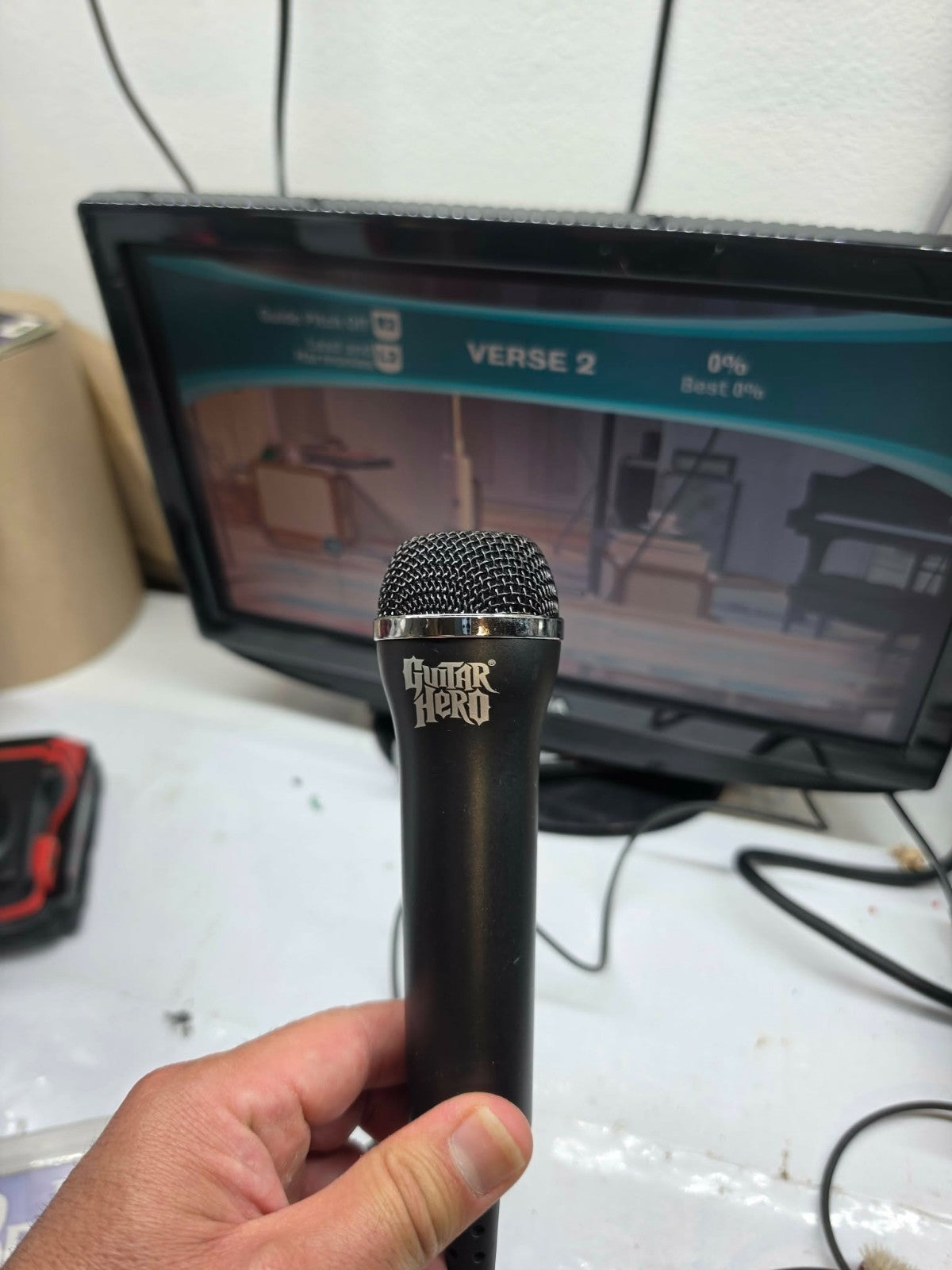 Red Octane Guitar Hero World Tour USB Microphone E-UR20 - Tested and Working