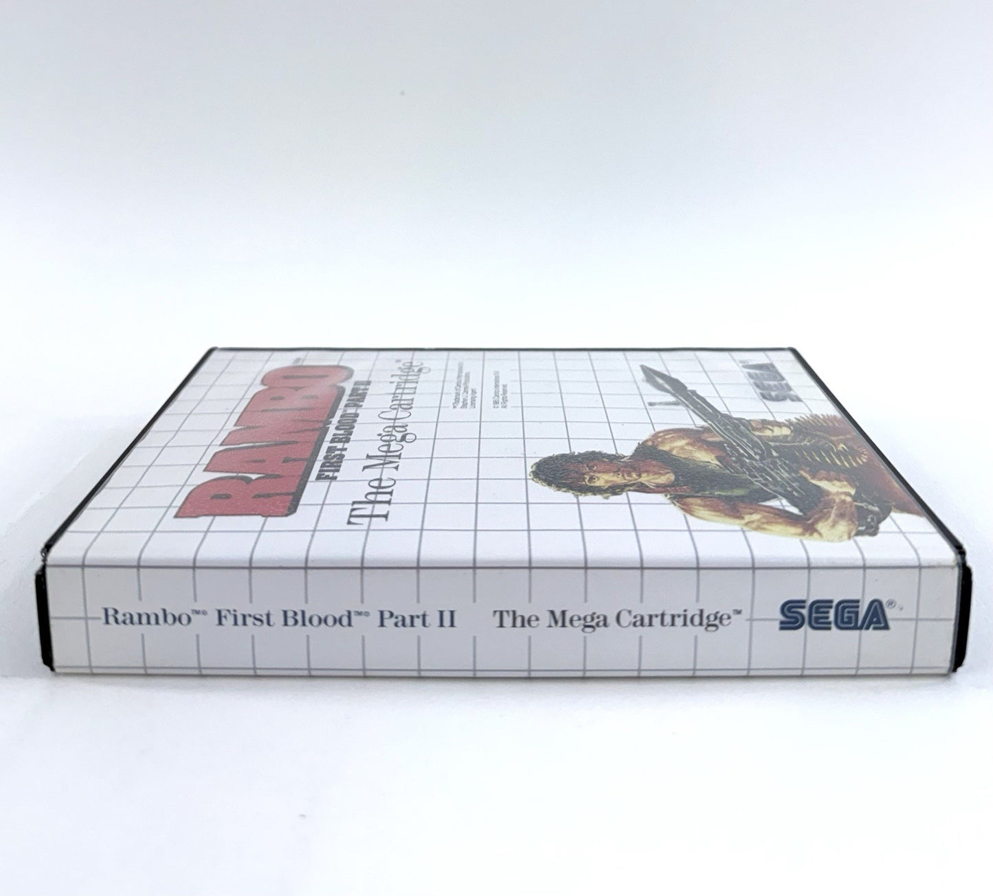 Rambo: First Blood Part II (Sega Master System, 1986) Game and Case  - Tested