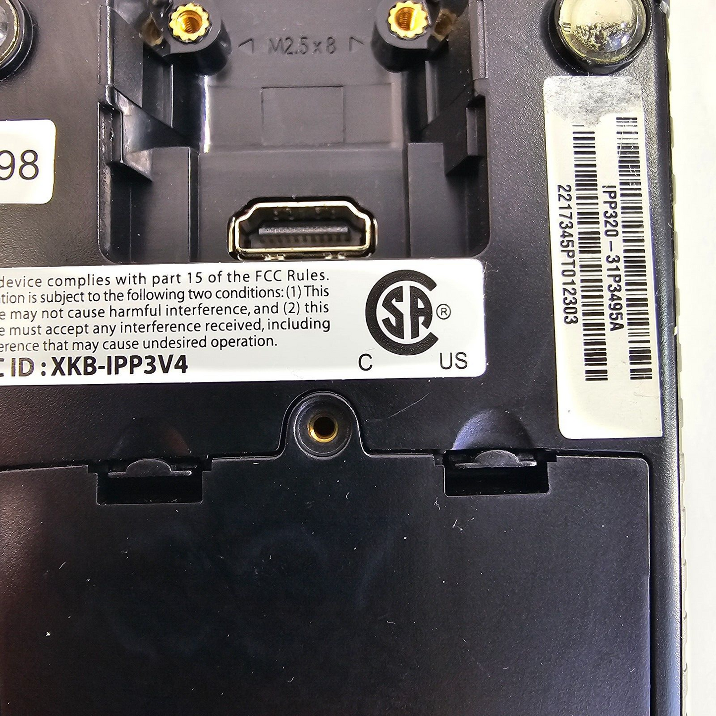 Ingenico iPP320 Payment Terminal with Power Supply and Connector Cable - Tested