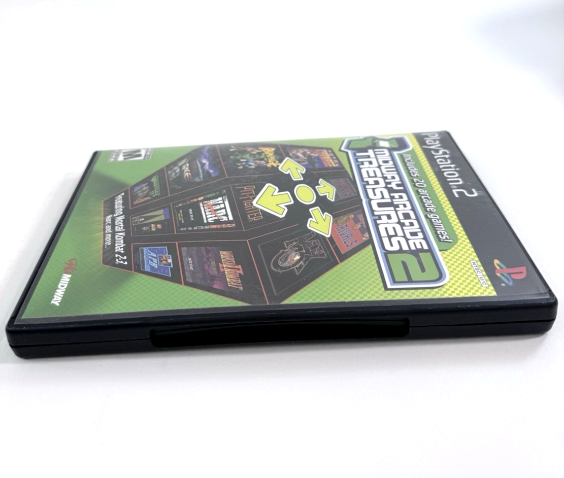Midway Arcade Treasures 2 (PlayStation 2, 2004) Game Case Manual Registration