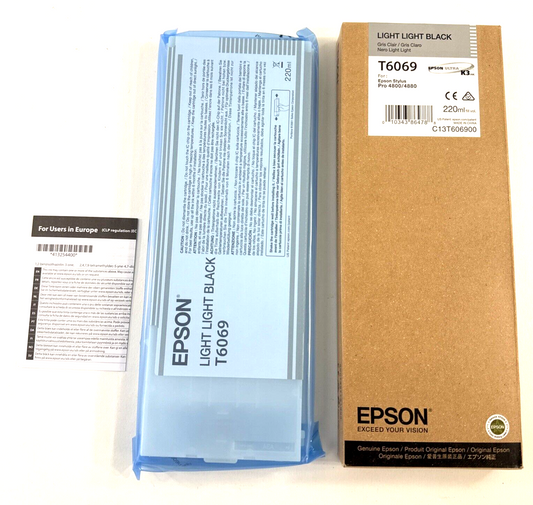 Epson T6069 K3 Photo Light Black Ink 220ml Stylus Pro 4800/4880 - Exp 2019 - New