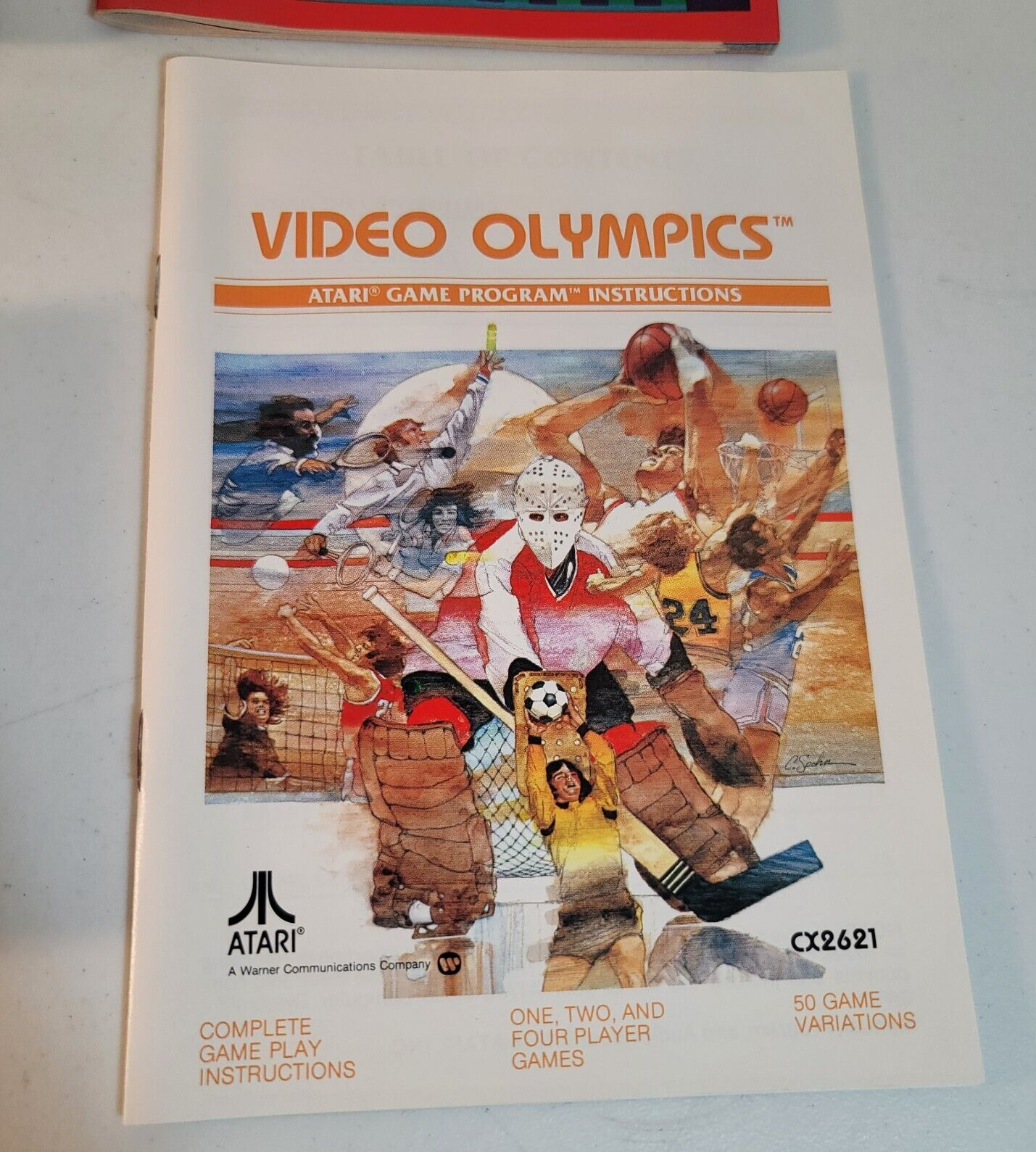 Video Olympics (Atari 2600, 1977) Game Case Manual