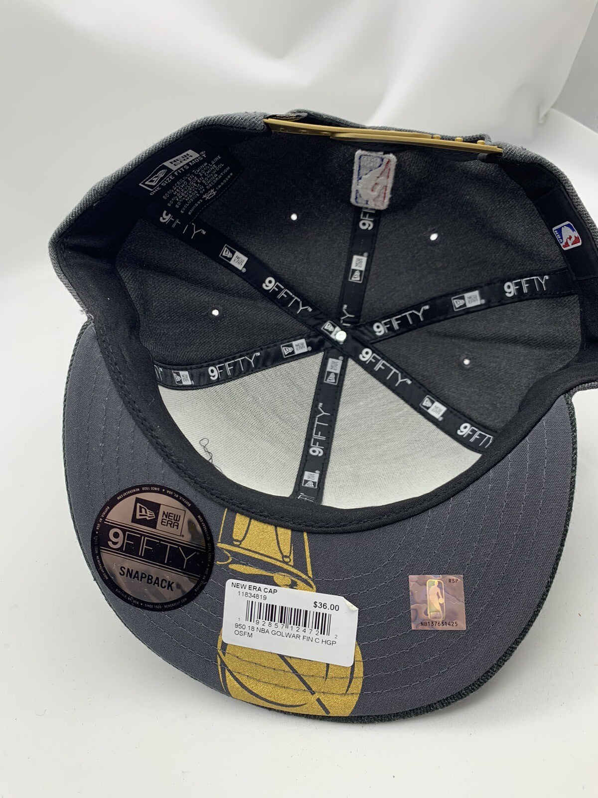 NBA 2018 Champs New Era 9Twenty Adjustable Strap Hat - Blank (Sample Hat)
