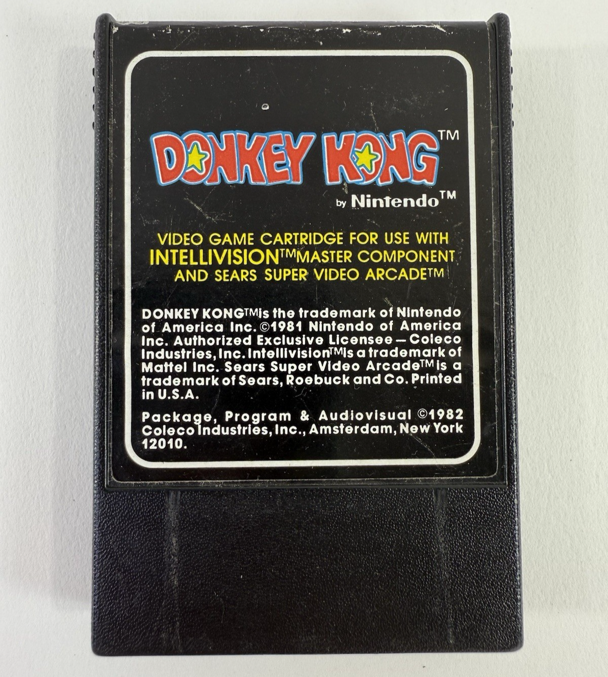 Donkey Kong (Intellivision, 1982) Game Cartridge - Tested