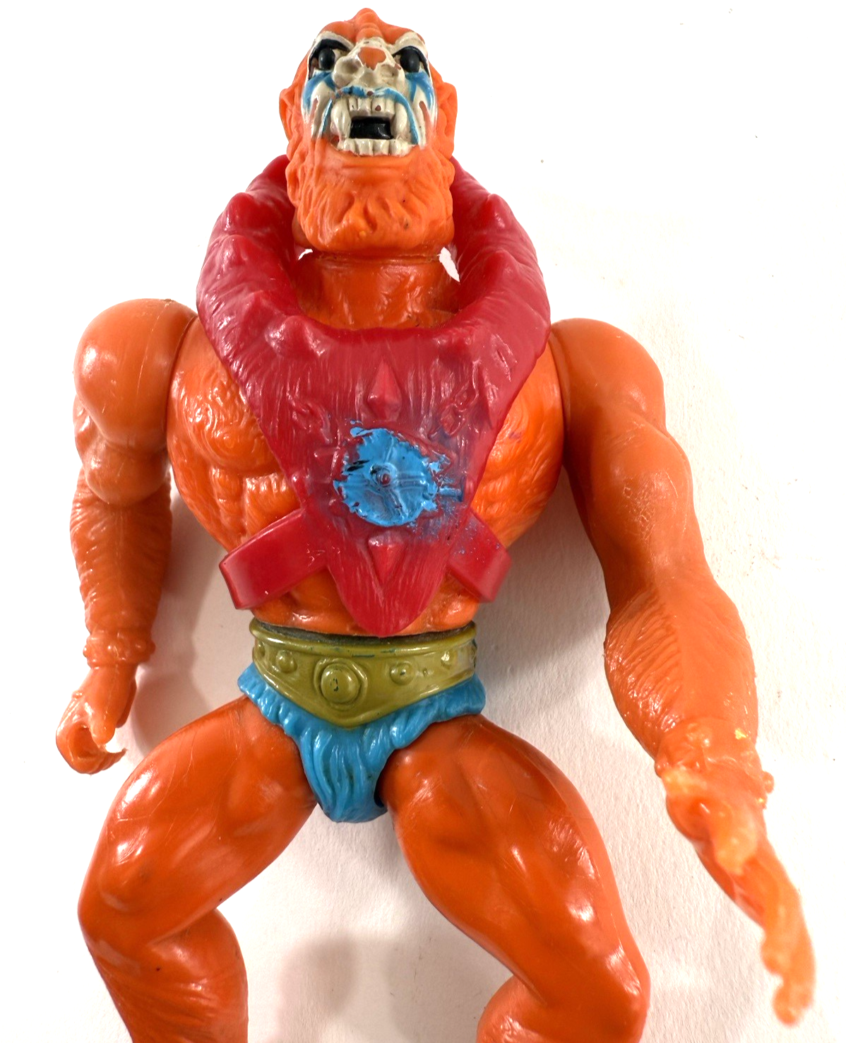 Mattel 1982 He-Man Masters of the Universe 6" Beast Man Figure with Harness