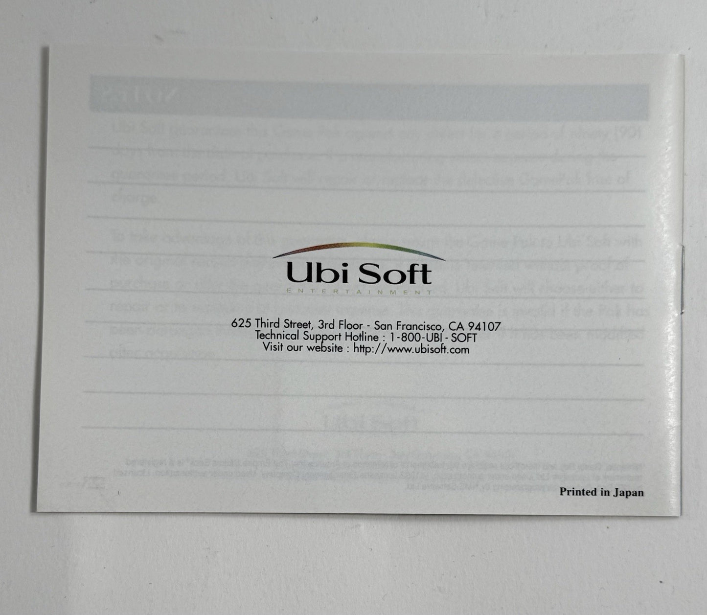 Star Wars: The Empire Strikes Back (GameBoy, 1992) Game Box Manual Inserts