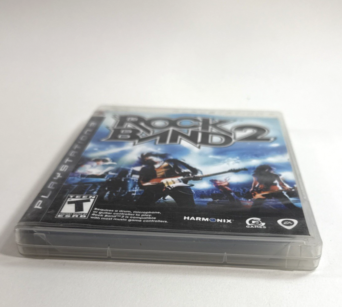 Rock Band 2 (Sony PlayStation 3, 2008) Game Case Manual - Tested and Working
