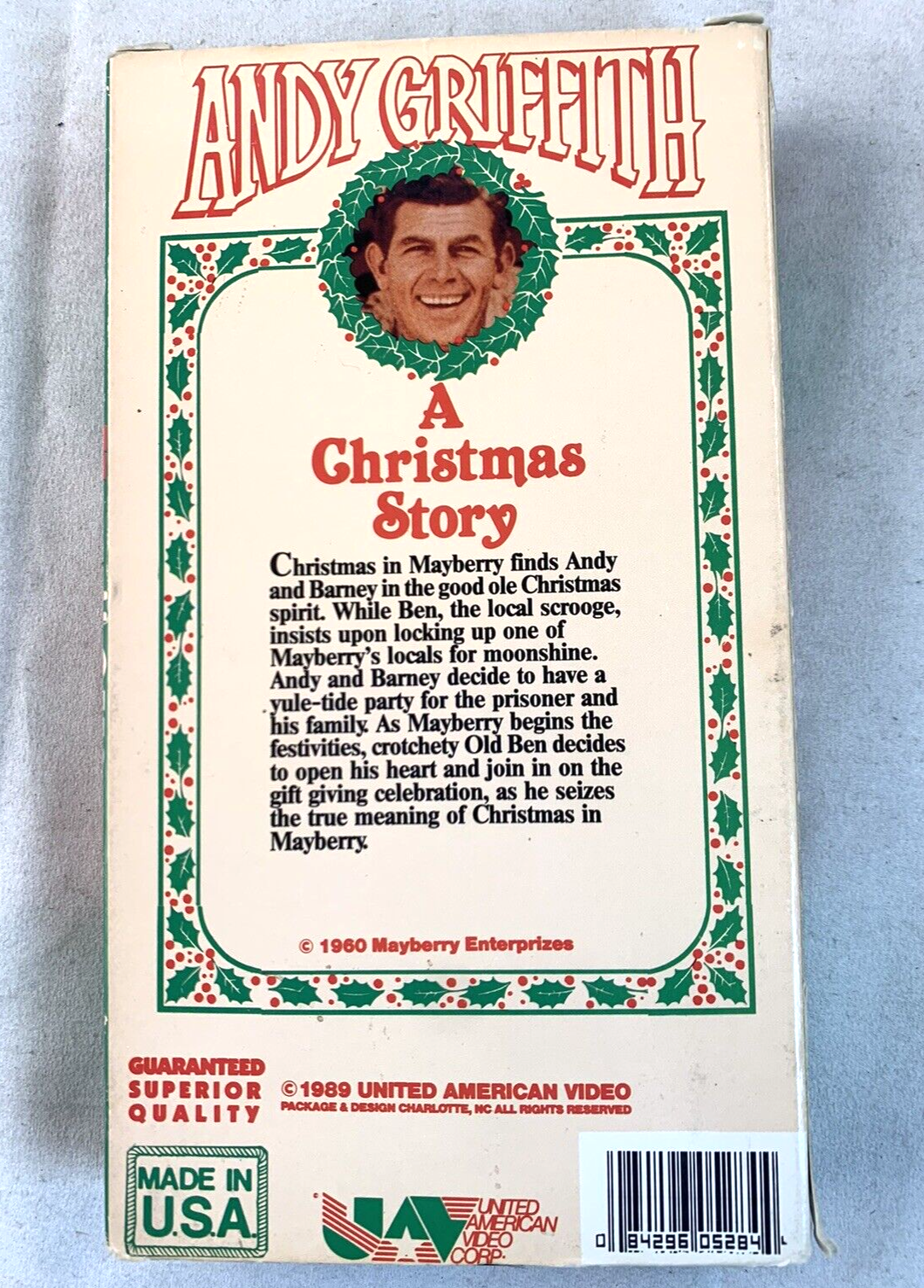 The Andy Griffith Show - A Christmas Story (VHS, 1991) Tested and Working