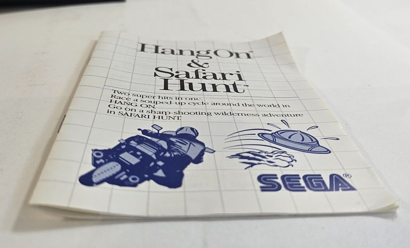 Hang On & Safari Hunt: The Combo Cartridge (Sega Master System, 1986) - Tested