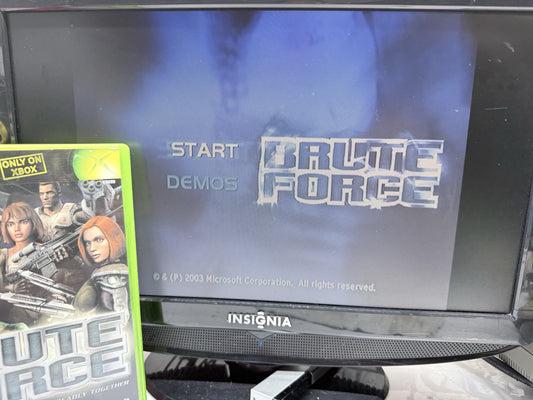 Brute Force (Microsoft Xbox, 2003) Game Case & Manual - Tested and Working