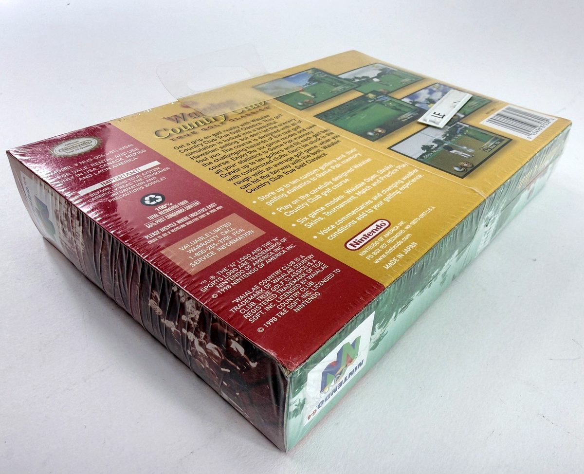 True Golf Classics: Waialae Country Club (Nintendo 64, 1998) Sealed - Some Wear