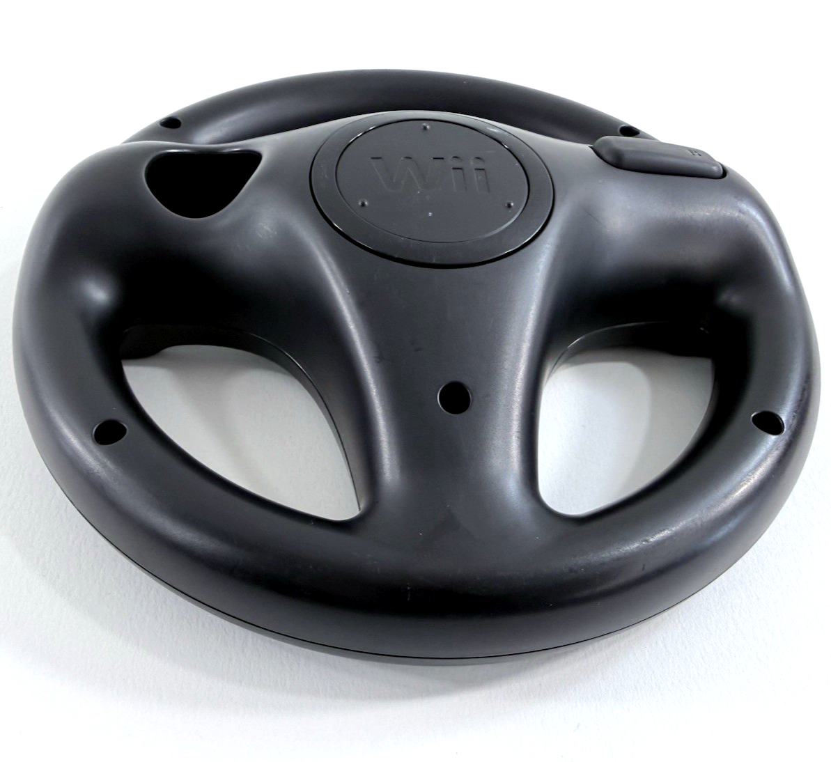 Nintendo Wii Black Steering Wheel Controller Attachment RVL-024 (Set of 2)
