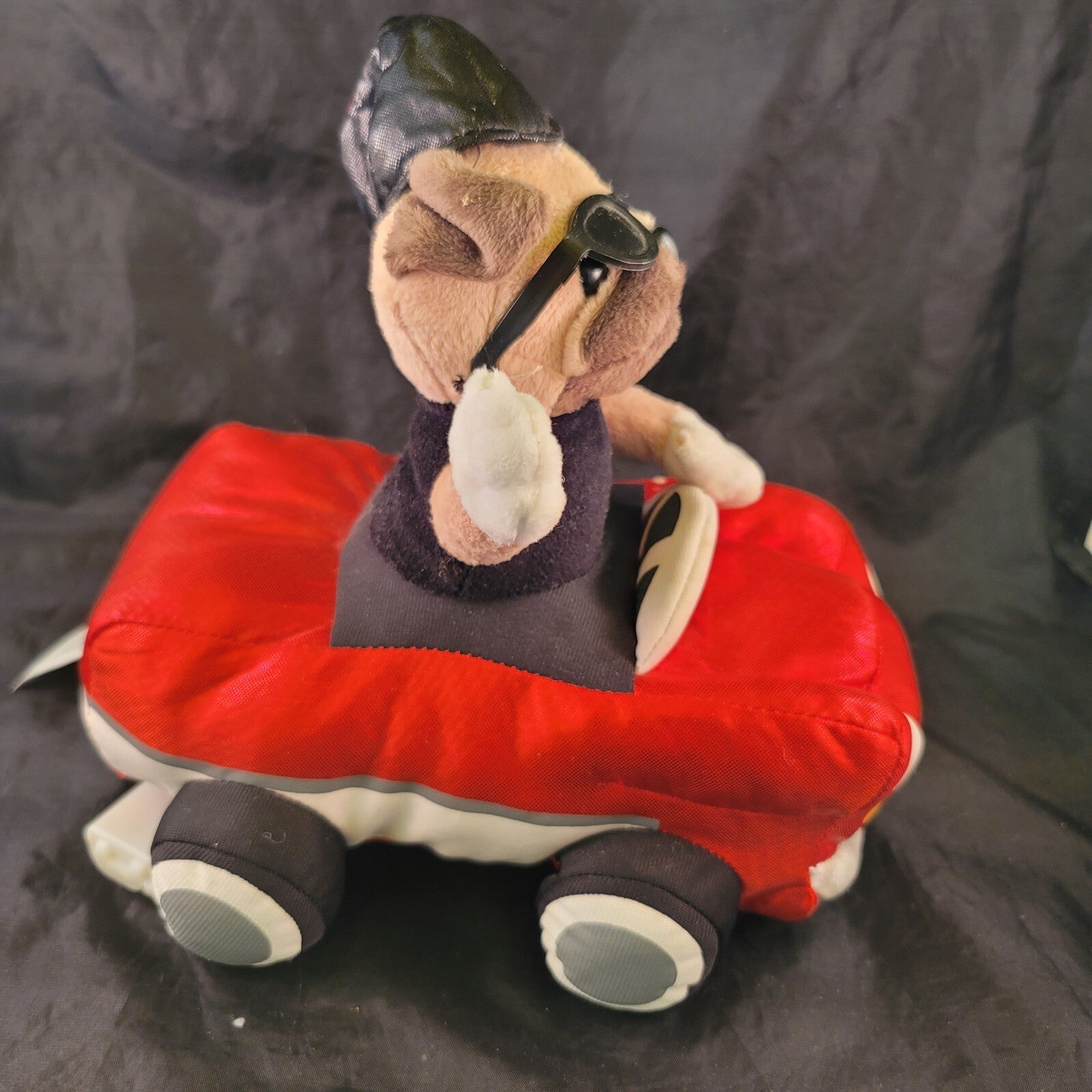 Celebrate Dad Animated Plush Singing Dog In Car - with Tags - Plays “La Grange”