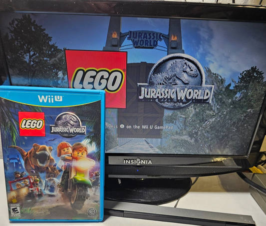 Lego Jurassic World (Nintendo Wii U, 2015) Game Case Manual - Tested and Working